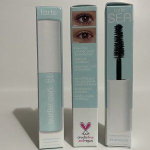 (3) Tarte Sea Surfer Curl Volumizing Mascara in Black Travel Size .1 oz each NEW